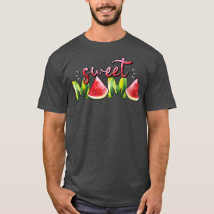 Mama Watermelon Funny Summer Fruit Great Grandma M T-Shirt