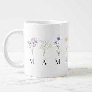 Mama Wild Floral Mother’s Day or Birthday Gift Large Coffee Mug