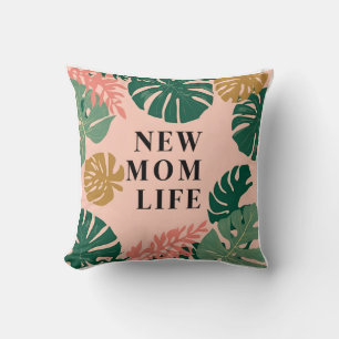 Mama Wildflower Bouquet Est. 2024 Gold Cushion