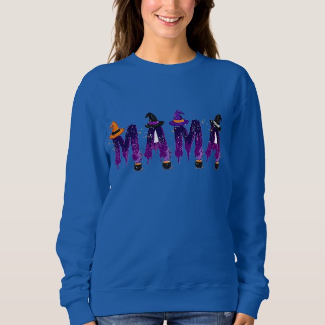 Mama Witch Hat and Pots Sweatshirt (Front)