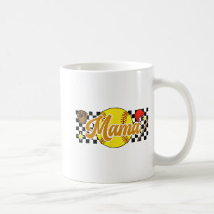 Mama Women Mothers Day Softball Lover Softball Mum Coffee Mug