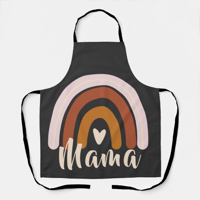 Mama - Women Rainbow Mum Apron (Front)