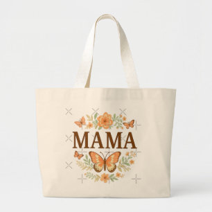 MAMA & X: The Pattern of Unconditional Love Large Tote Bag