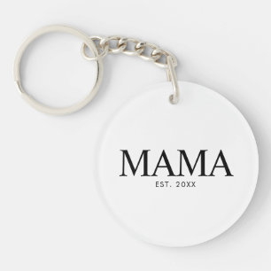 Mama Year Established Key Ring
