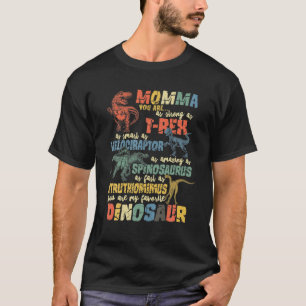 Mama You Are As Strong As Dinosaur Rex Mummy Mothe T-Shirt
