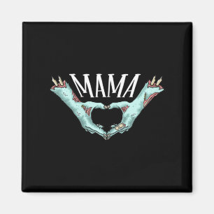 Mama Zombie Hand Heart Halloween Costume Family Ma Magnet