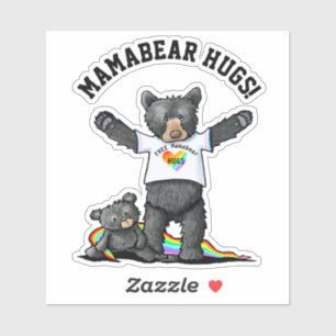 Mamabear Hugs Sticker