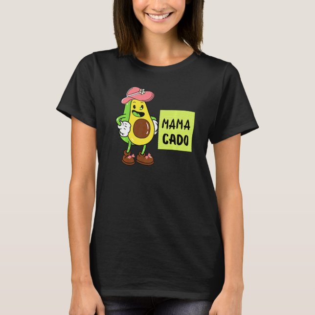 Mamacado Avocado Pregnant Mom Pregnancy Avo   T-Shirt (Front)