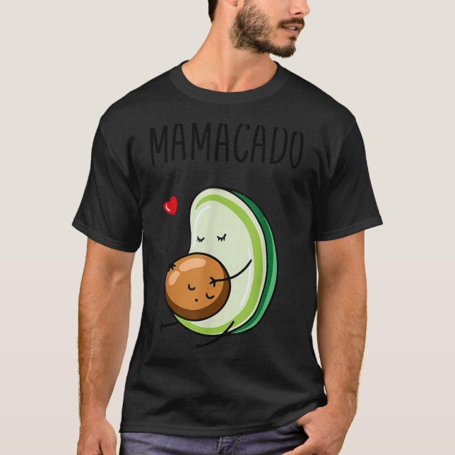 Mamacado Avocado Pregnant Mum Pregnancy Avo  T-Shirt (Front)