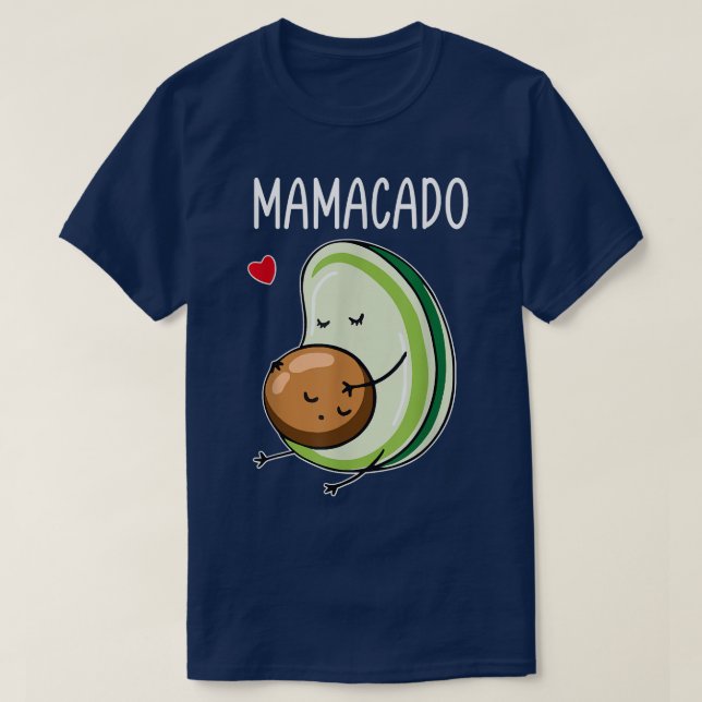 Mamacado Avocado Pyjamas Women Pregnant Mum Pregna T-Shirt (Design Front)
