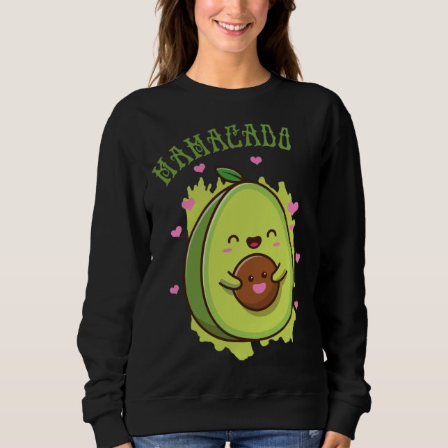 Mamacado Cute Avocado Funny Mum - my Mother Fruit  Sweatshirt (Front)