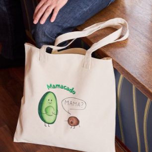 Mamacado Funny Avocado Mum Design – Cute Pun Gift Tote Bag
