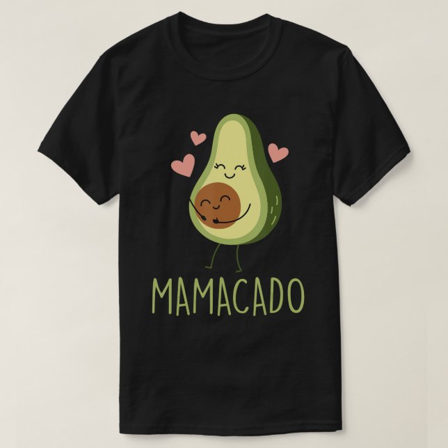 Mamacado Funny Avocado Mum Gifts for Pregnancy Ann T-Shirt (Design Front)