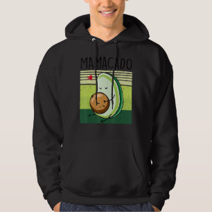 Mamacado Pregnant Avocado Pregnancy Announcement M Hoodie