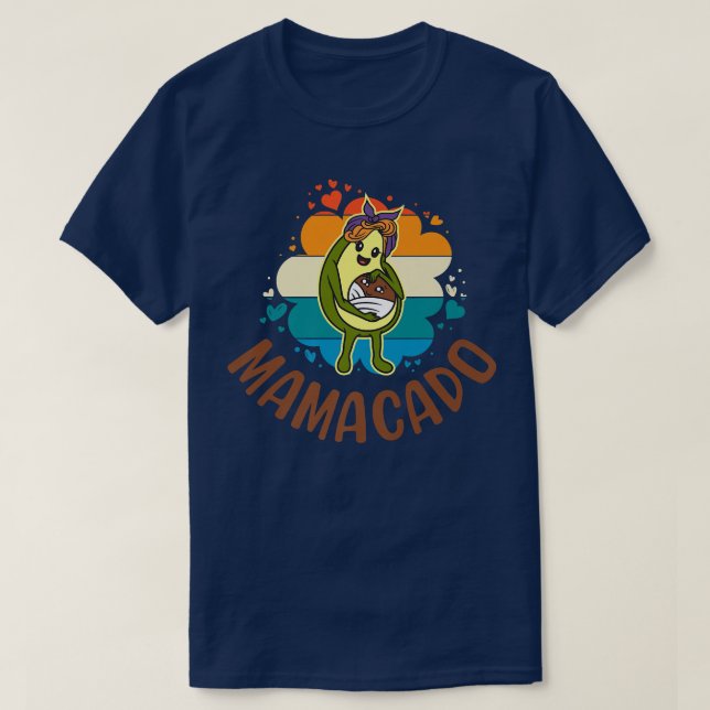 Mamacado, Womens Avocado For Girls, Cute Mum, Baby T-Shirt (Design Front)