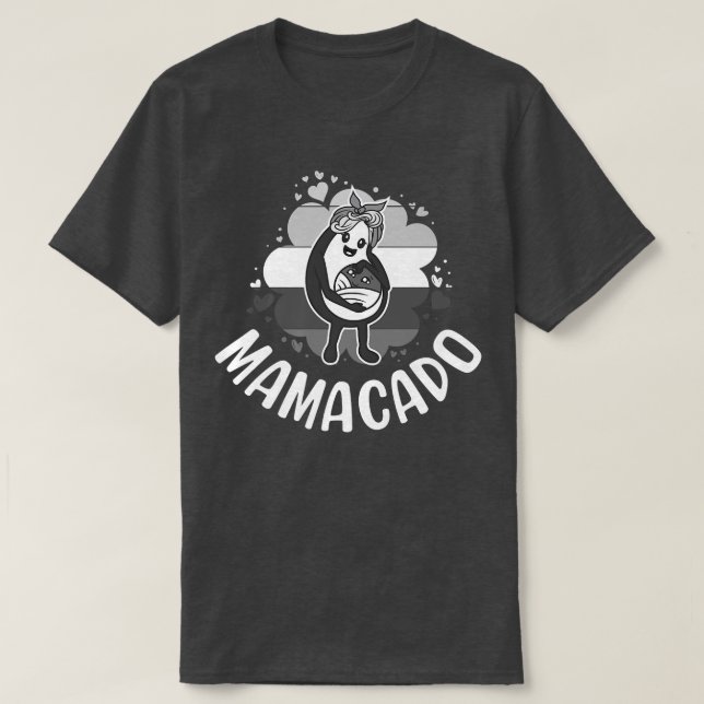 Mamacado, Womens Avocado For Girls, Cute Mum, Baby T-Shirt (Design Front)