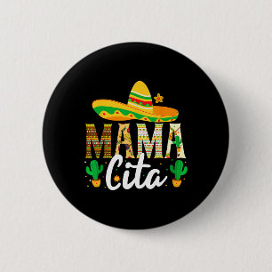 Mamacita Cinco De Mayo 5 De Mayo Cactus Fiesta Mot 6 Cm Round Badge