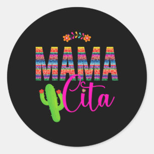 Mamacita Cinco De Mayo 5 De Mayo Cactus Fiesta Wom Classic Round Sticker
