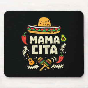 Mamacita Family Cinco De Mayo Matching Couple Mexi Mouse Pad