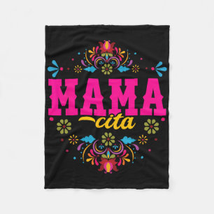 Mamacita First Fiesta Birthday For Women - Cactus  Fleece Blanket
