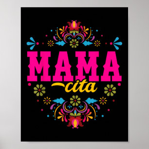 Mamacita First Fiesta Birthday For Women - Cactus Poster