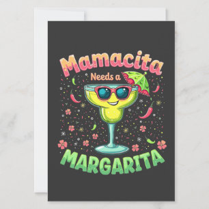 Mamacita Needs a Margarita  Cinco De Mayo Party Invitation
