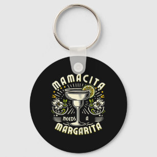 Mamacita Needs A Margarita Funny Cinco De Mayo Cut Key Ring