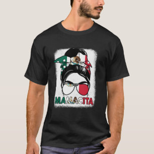Mamacita Women Mother Day Mexican Flag Mexico Mum T-Shirt