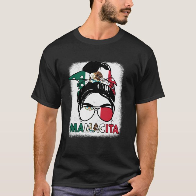 Mamacita Women Mother Day Mexican Flag Mexico Mum T-Shirt (Front)