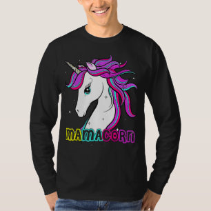 Mamacorn Cute Unicorn Mum Costume Mother's Day 6 T-Shirt