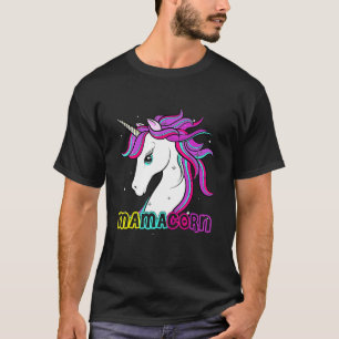 Mamacorn Cute Unicorn Mum Costume Mother's Day T-Shirt