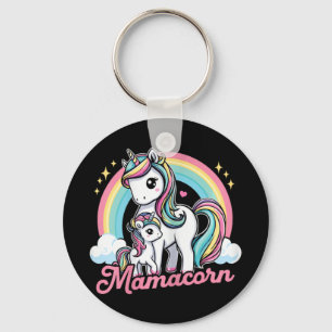 Mamacorn - Funny Cute Unicorn Costume Mum Mother's Key Ring