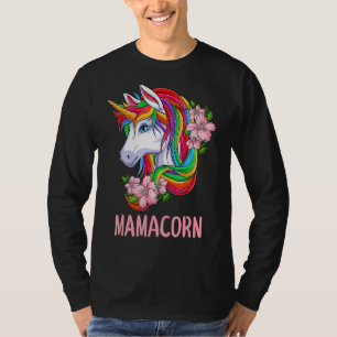 Mamacorn Mum Cute Unicorn Matching Family Mother's T-Shirt