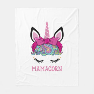 Mamacorn Unicorn Mama Cute Birthday Mothers Day Gi Fleece Blanket