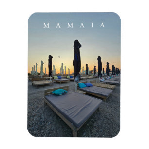 Mamaia Beach in the evening fridge magnet