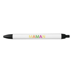 "MAMAN" Cute Pastel Colorful Pen