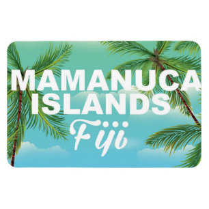 Mamanuca Islands, Fiji vintage vacation poster Magnet