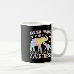 Mamaphant Suicide Prevention Awareness Mama Elepha Coffee Mug