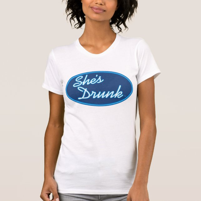 Mamapop.com - She's Drunk T-Shirt (Front)