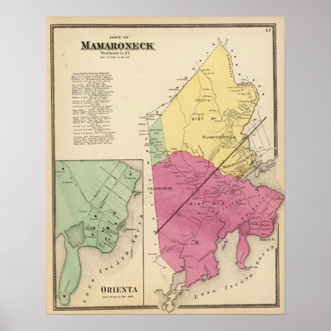 Mamaroneck Town, Orienta Poster (Front)