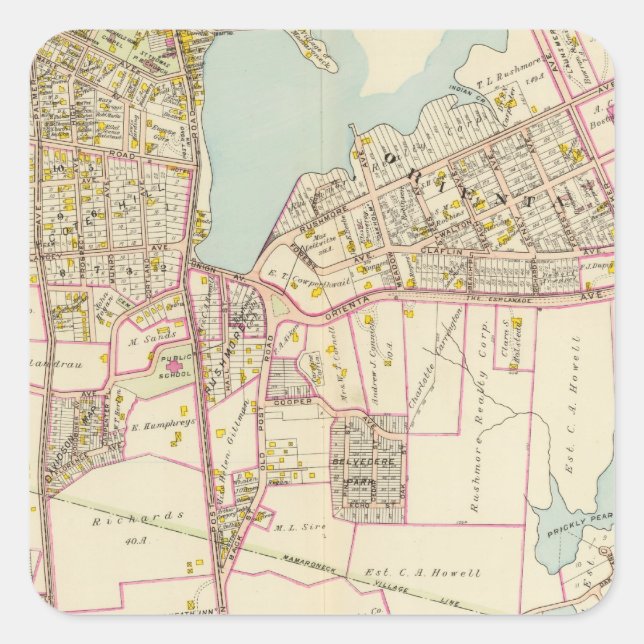 Mamaroneck village, New York Square Sticker (Front)