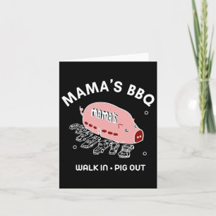 Mama's Bbq Walk In Pig Out Sunny Summer Paddy's Ir Card