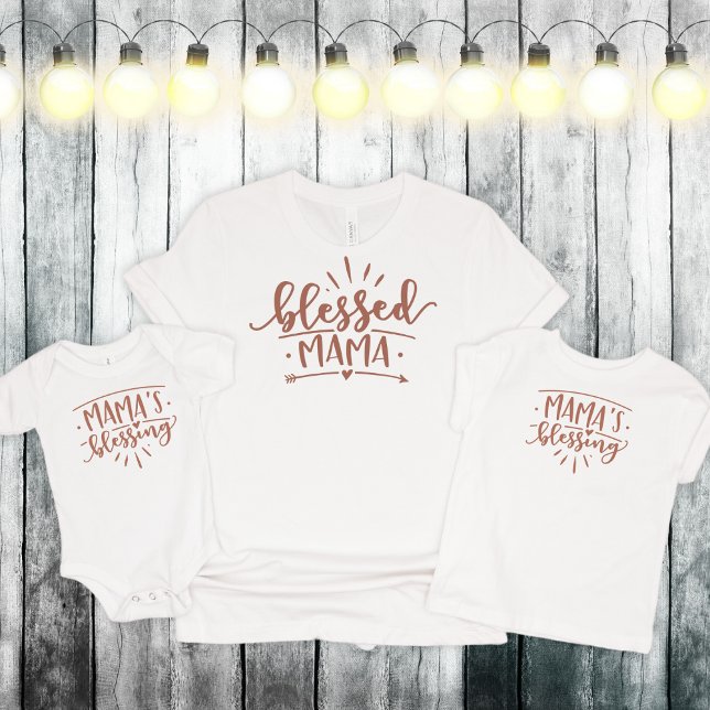 Mama's Blessing, Mummy and Me Customisable Colour Toddler T-Shirt (Creator Uploaded)