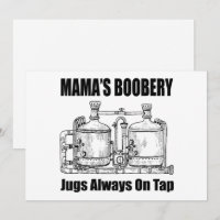 Mama's Boobery Jugs Always On Tap