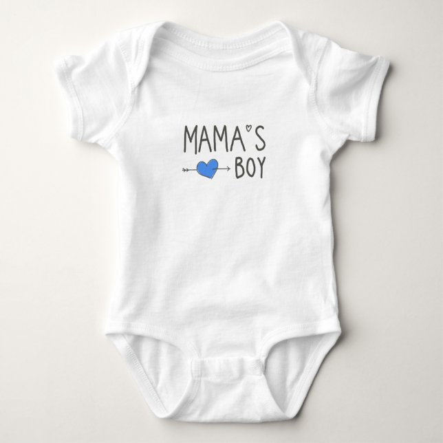mama's boy baby bodysuit (Front)
