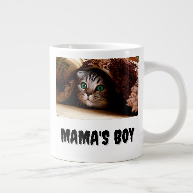 Mama's Boy  Large Coffee Mug (Right)