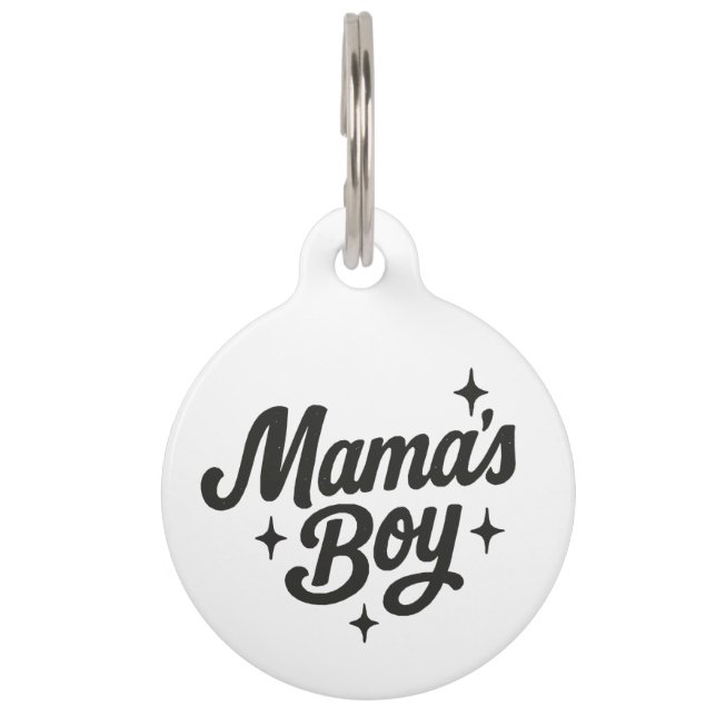 Mama's Boy Pet Tag (Front)