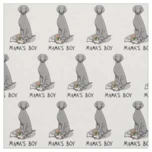 Mama's Boy Weimaraner (grey 1) toys dog mum Cute Fabric