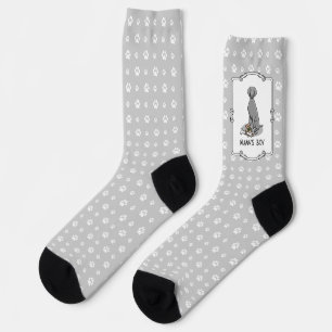 Mama's Boy Weimaraner (grey 1) toys dog mum Cute Socks