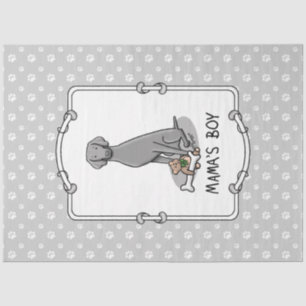 Mama's Boy Weimaraner (grey 1) toys dog mum Cute Tissue Paper